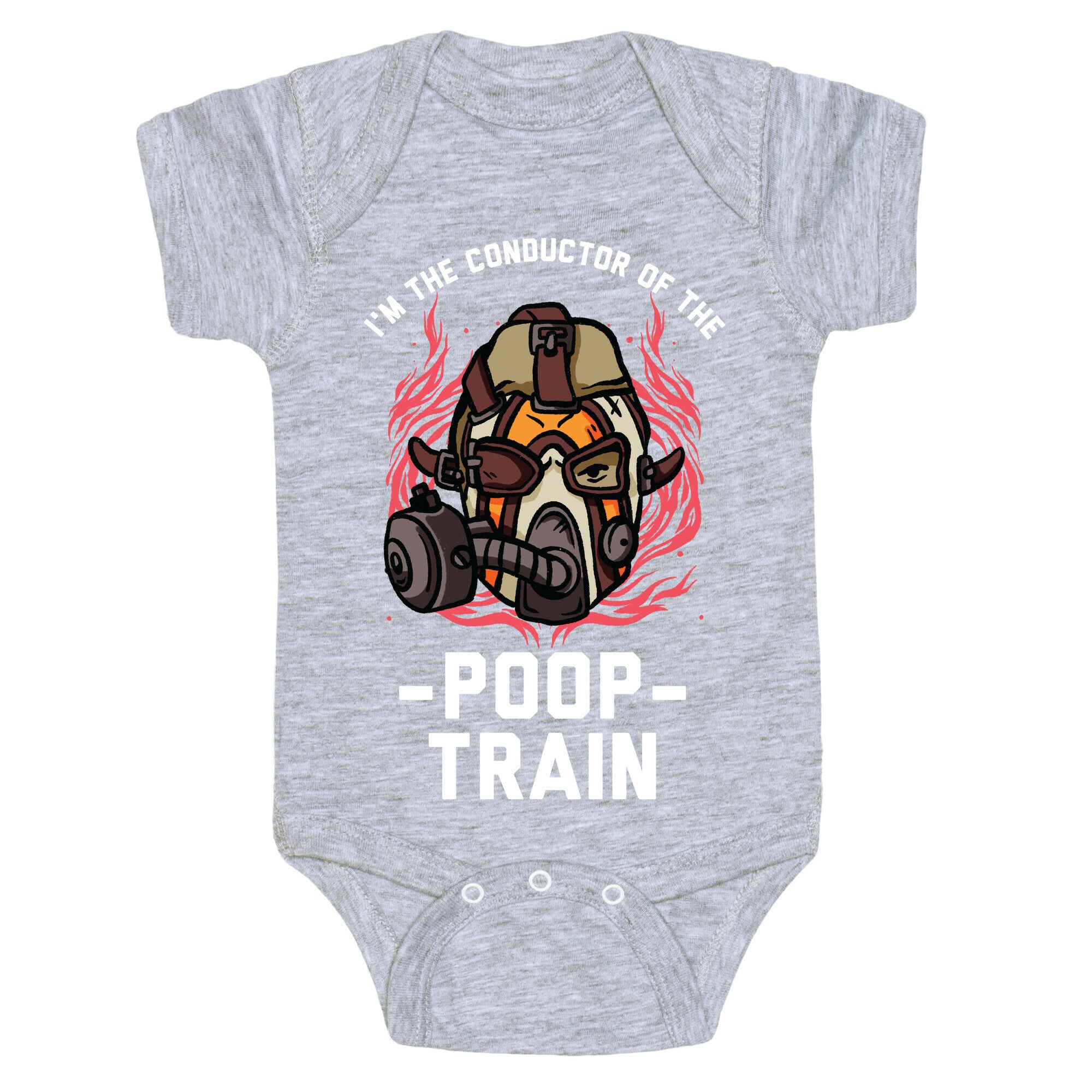 I'm the Conductor of the Poop Train Krieg Parody Baby One Piece